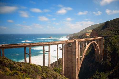 bixby creek bridge brown concrete bridge during daytime monterey